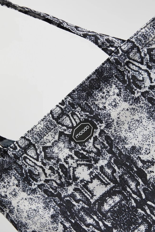 Bawełniana torba w zwierzęcy wzór czarna