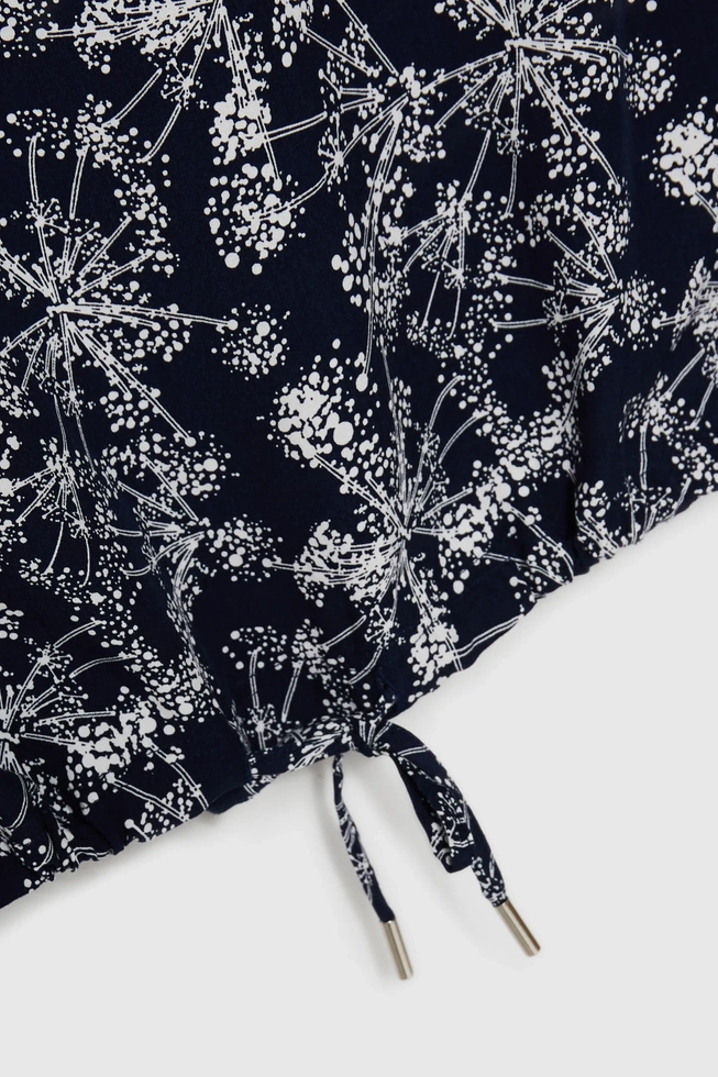 Koszula z wiskozy granatowa