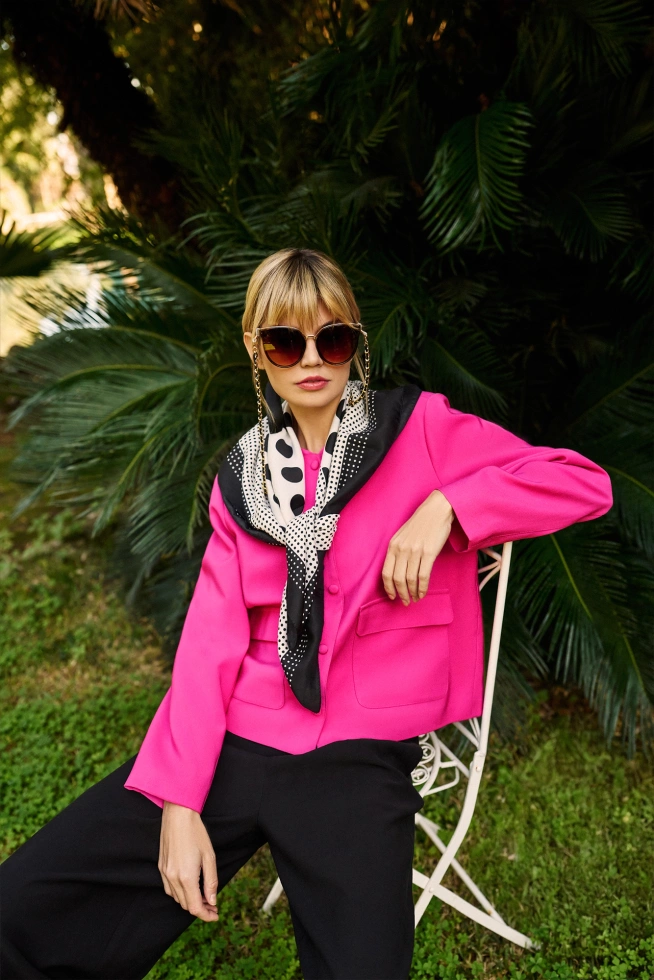 Apaszka w groszki czarna