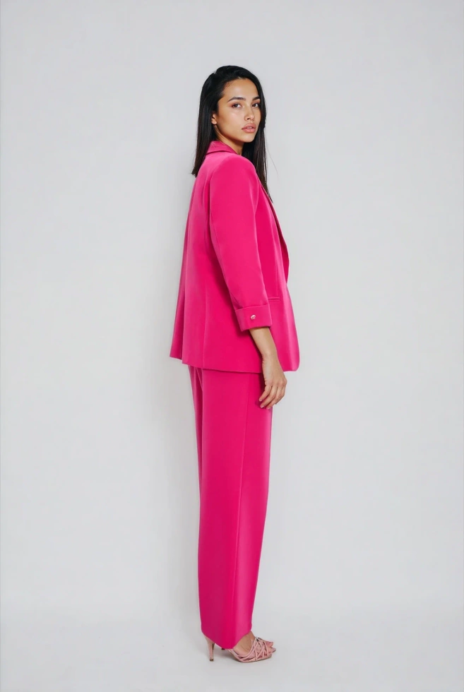 Marynarka z rękawami 3/4 fuksjowa