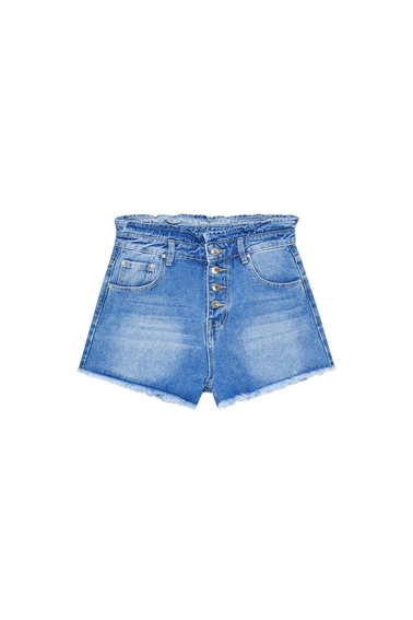 Szorty jeansowe high waist niebieskie