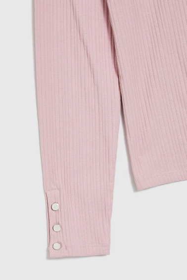 Bawełniany golf różowy 