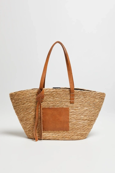 Duża torba na ramię brązowa