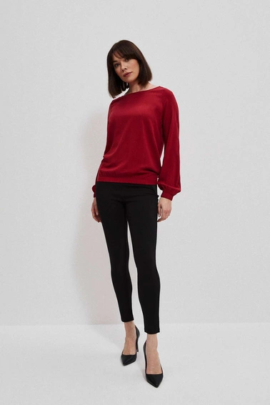 Wiskozowa koszula bordowa