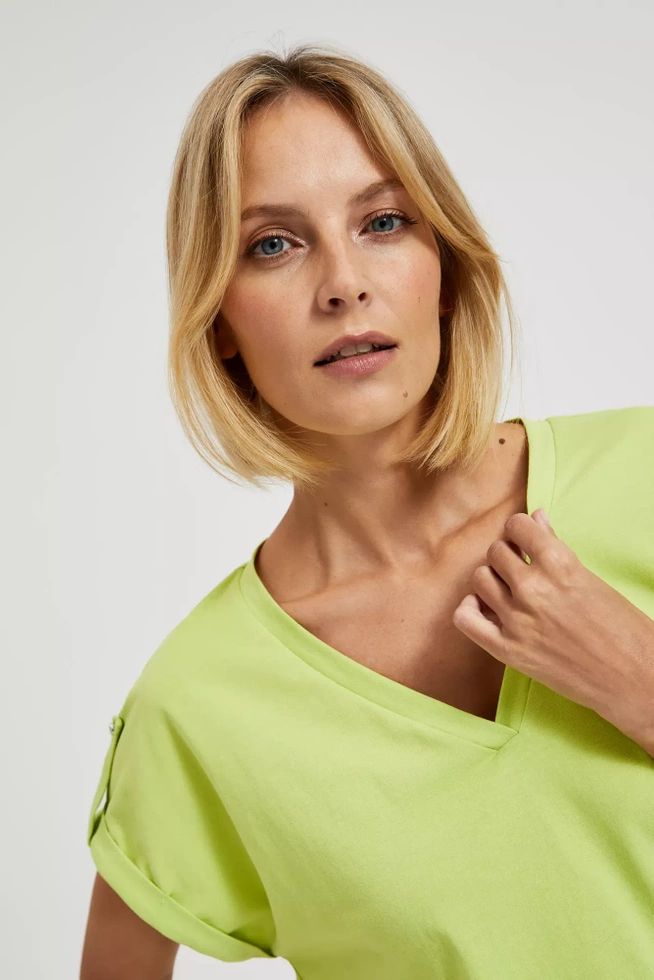 T-shirt z krótkimi rękawami zielony