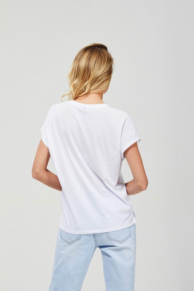 Bluzka z dekoltem w serek