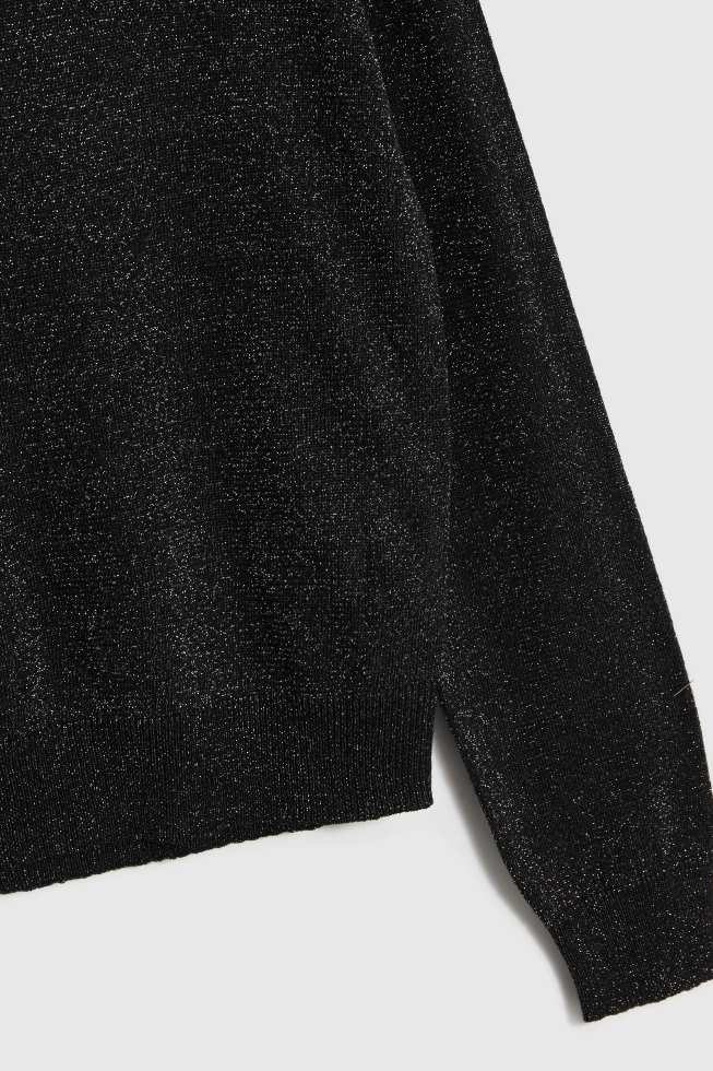 Sweter z wiskozy czarny