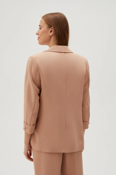 Marynarka z rękawami 3/4 beżowa