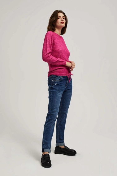 Jeansy boyfriend granatowe