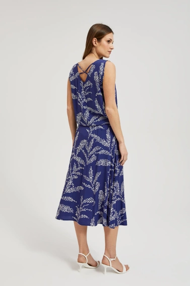 Spódnica midi niebieska