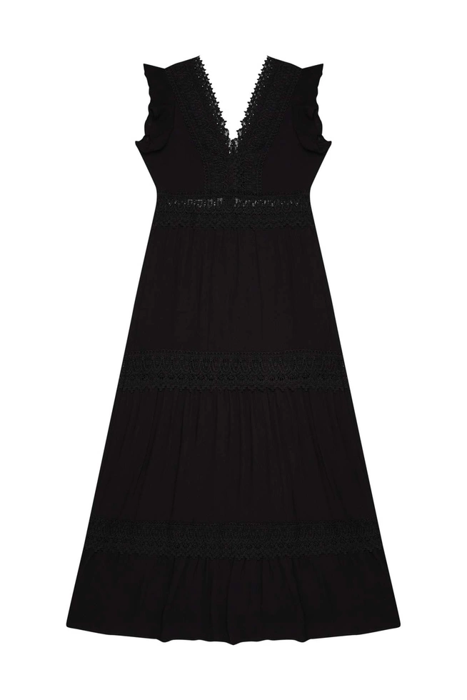 Gładka sukienka z wiskozy