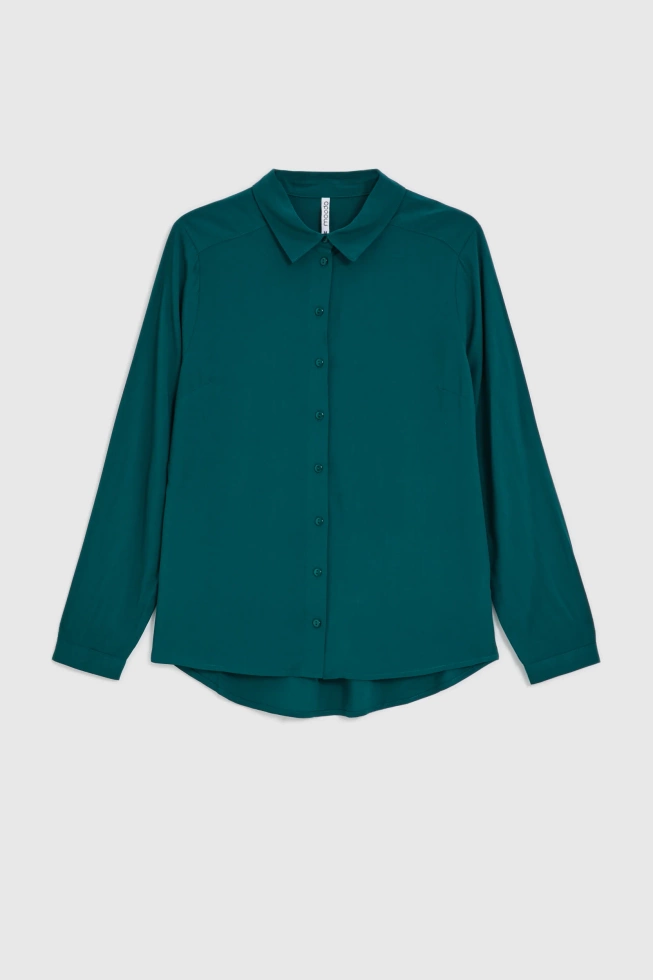 Koszula wiskozowa zielona