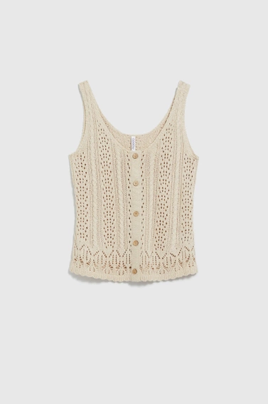 Ażurowy top