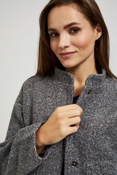 Kurtka wiosenna zapinana na zamek szara