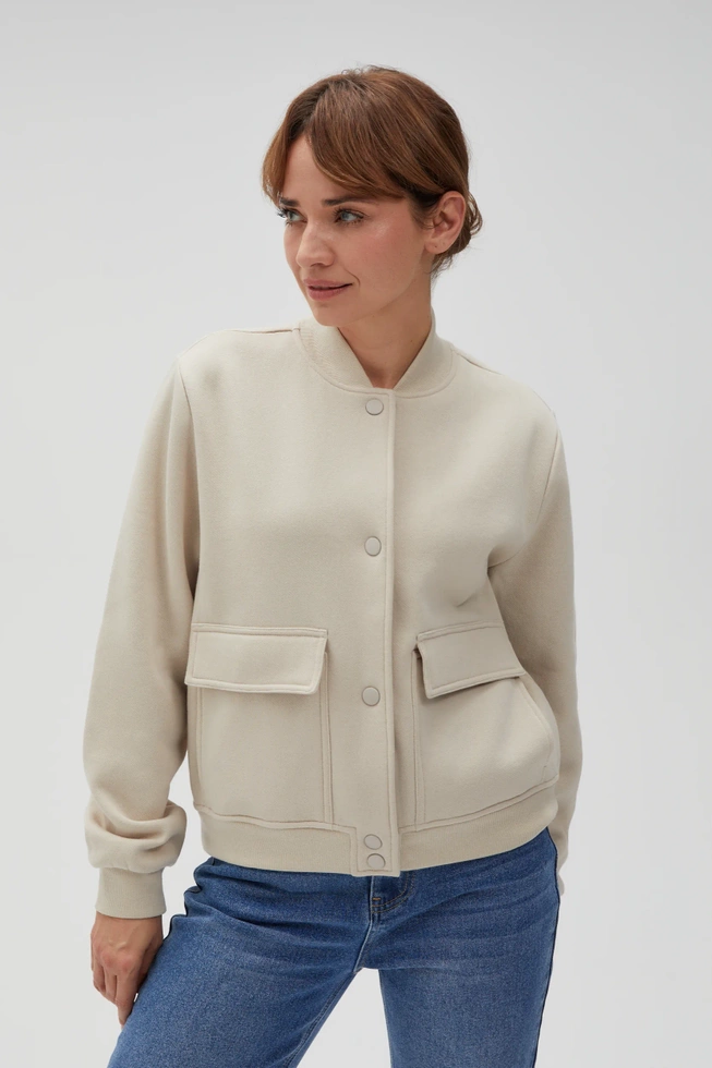 Bluza bomberka beżowa