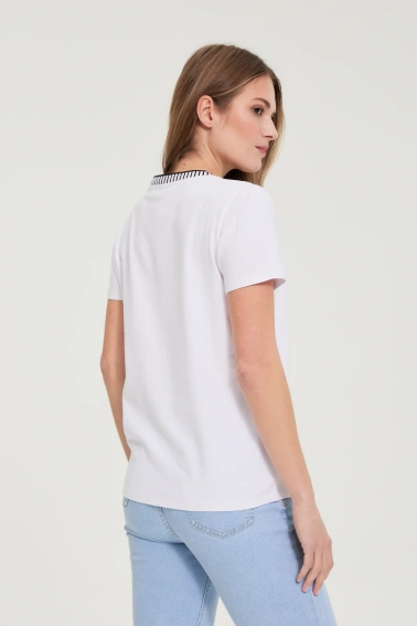 T-shirt z nadrukiem biały