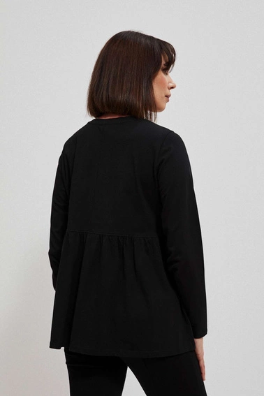 Bawełniana bluzka z falbaną