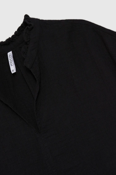 Bawełniana koszula czarna