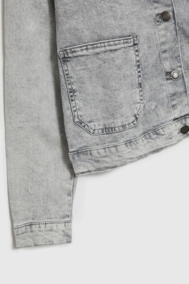 Jeansowa kurtka szara