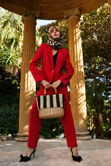 Torebka koszyk beżowa