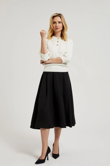 Rozkloszowana spódnica czarna