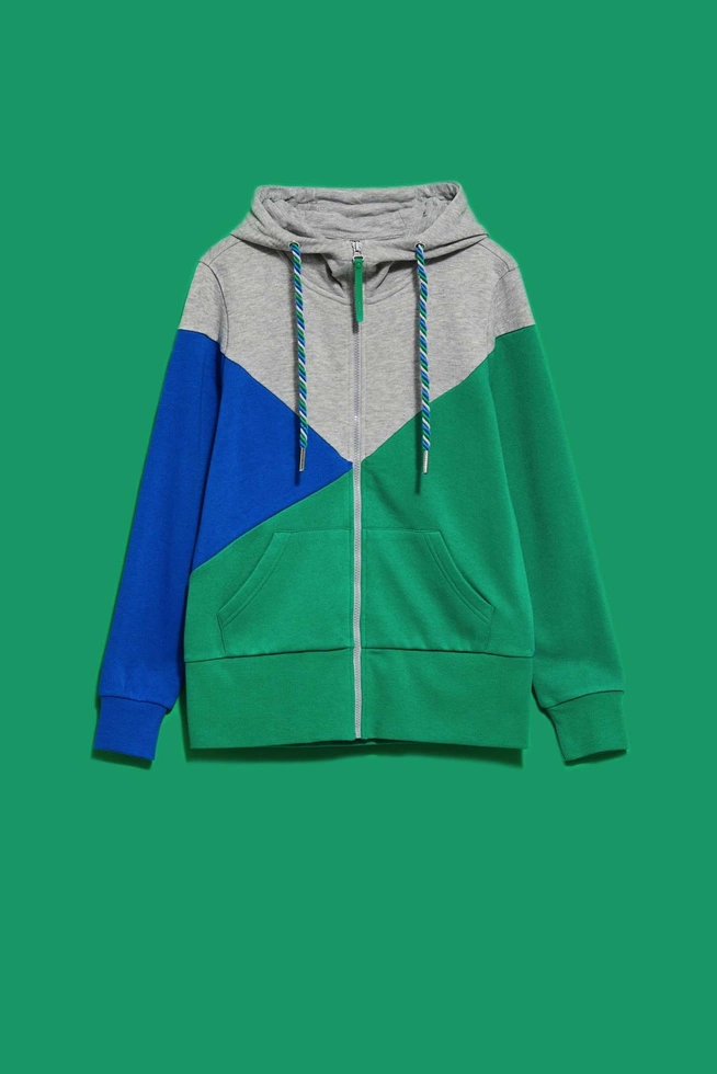 Bluza z kapturem zielona
