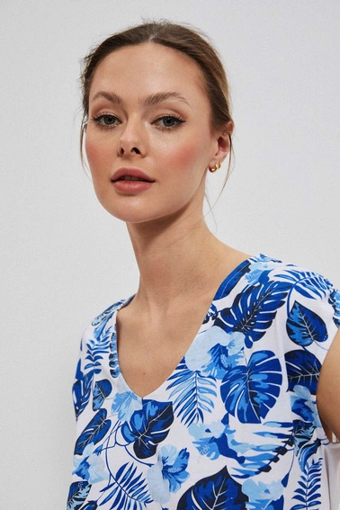 Bluzka z motywem liści