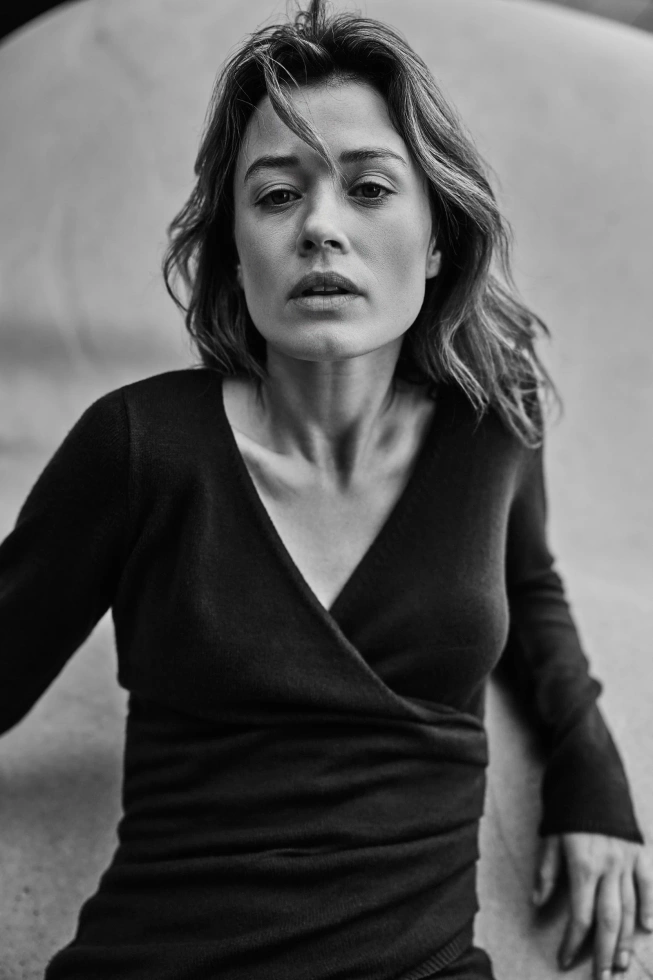 Dzianinowa sukienka burgundowa