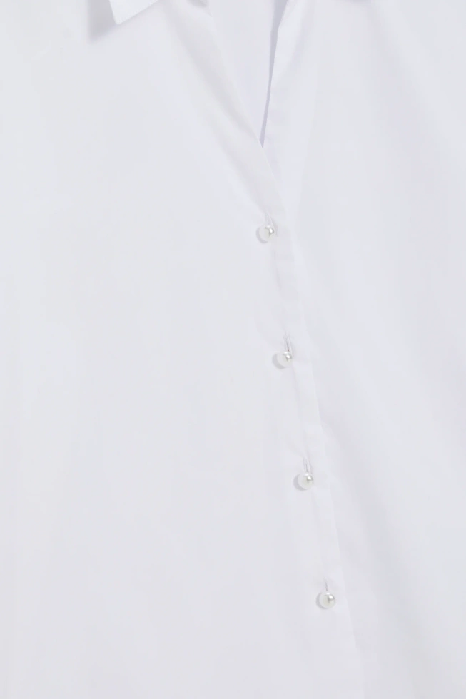 Koszula z bufiastymi rękawami biała