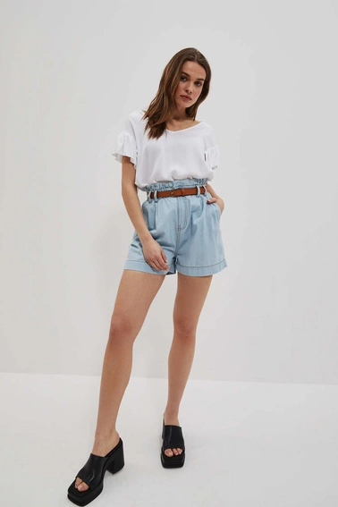 Koszula z falbaną na rękawie