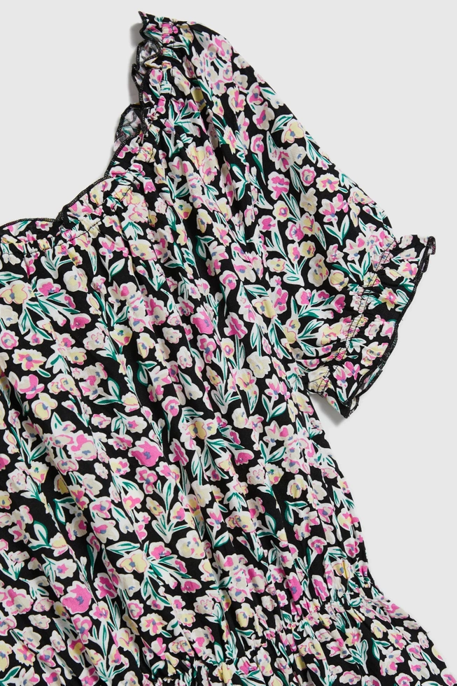 Sukienka midi w drobne kwiaty