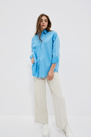 Koszula oversize błękitna