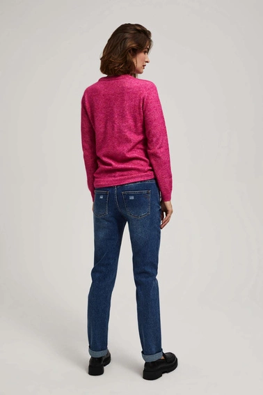 Jeansy boyfriend granatowe