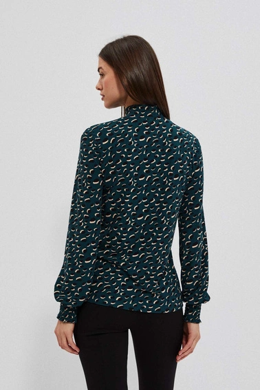 Bluzka z długim rękawem zielona