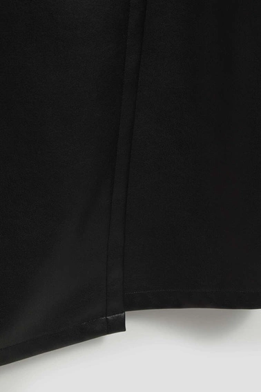 Spódnica midi z imitacji skóry