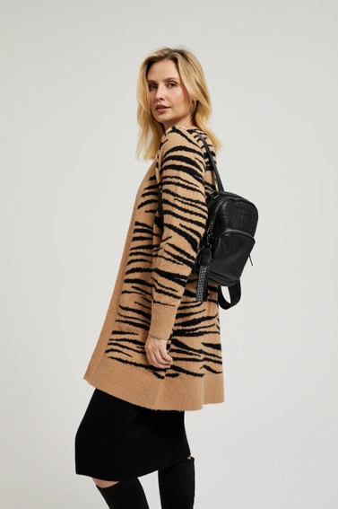 Plecak z kieszenią czarny