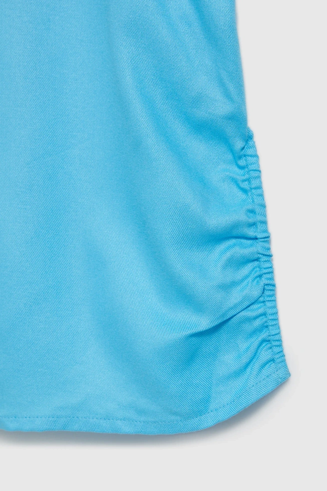 Koszula z krótkimi rękawami turkusowa