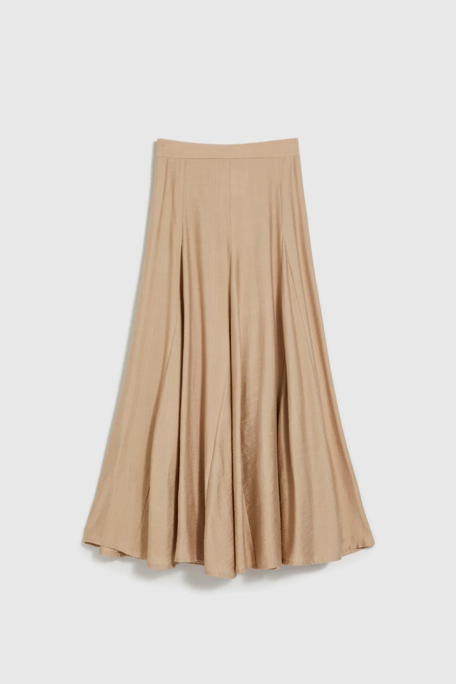 Spódnica midi beżowa