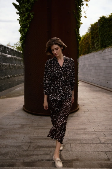 Wiskozowa spódnica brązowa