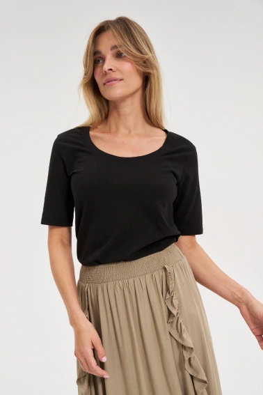 Bawełniany t-shirt czarny