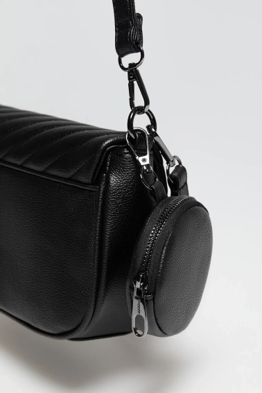 Torebka z podwójnym uchwytem czarna