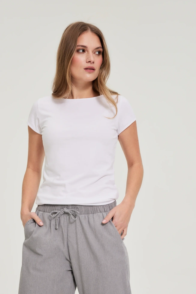 Bawełniany t-shirt biały