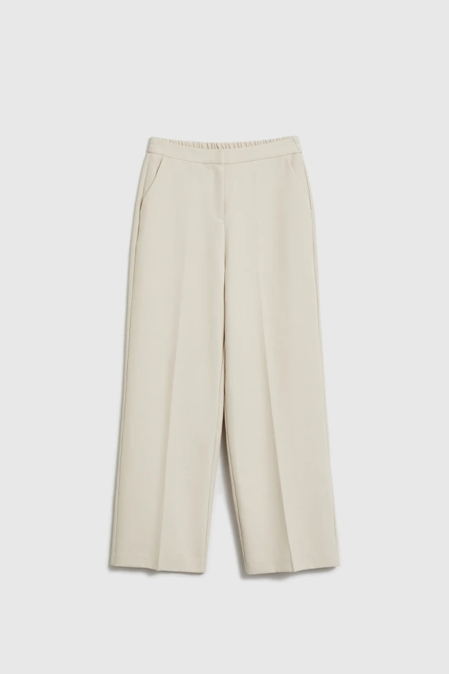 Spodnie z kantem beżowe