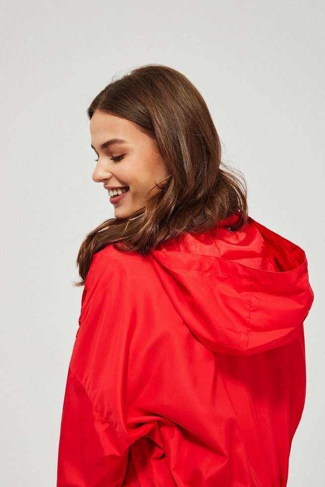 Kurtka wiatrówka z kapturem