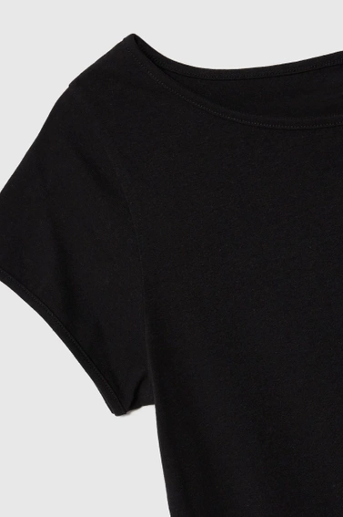 Dopasowany t-shirt czarny