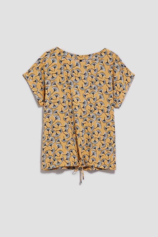 Koszula z printem herbaciana