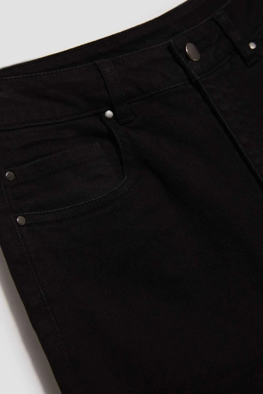 Jeansy wide leg z wysokim stanem