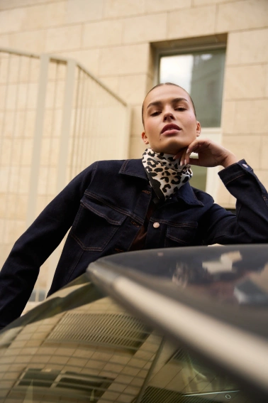 Kurtka jeansowa granatowa 