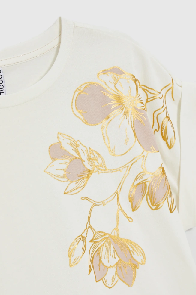 Bluzka z nadrukiem biała