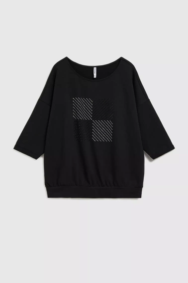 Bluza z rękawami 3/4 czarna